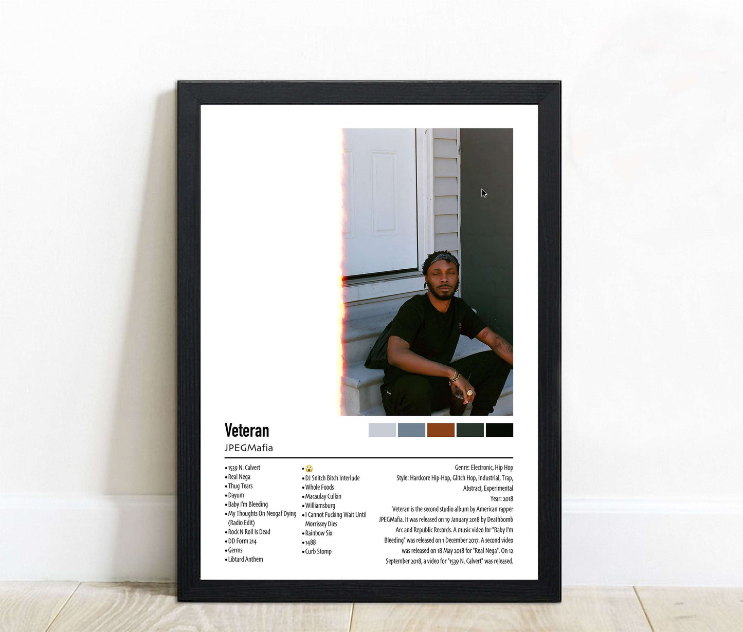 JPEGMafia | Veteran | Custom Album Cover Poster Print