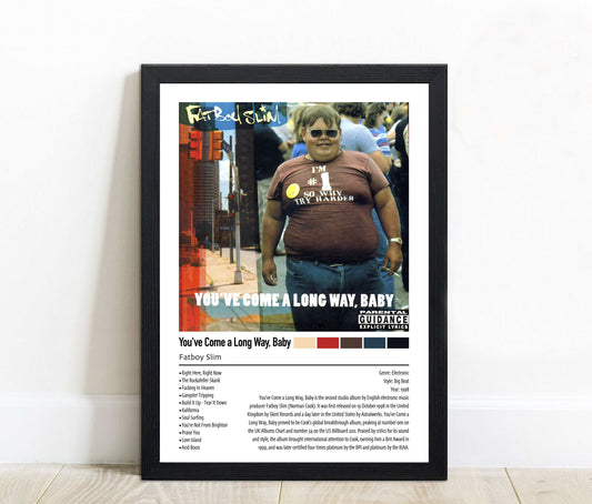 Fatboy Slim | You've Come a Long Way Baby | Custom Album Cover Poster Print