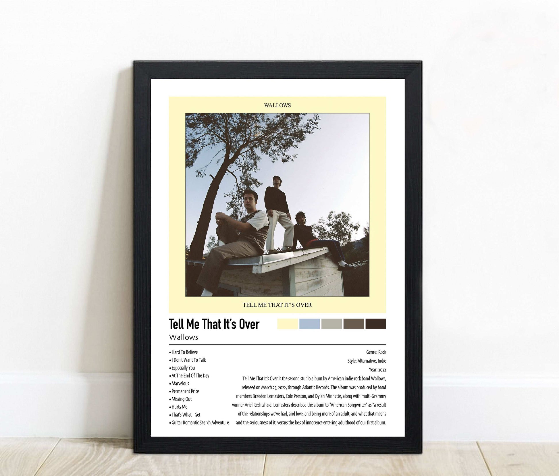 Wallows | Tell Me That It's Over | Custom Album Cover Poster Print