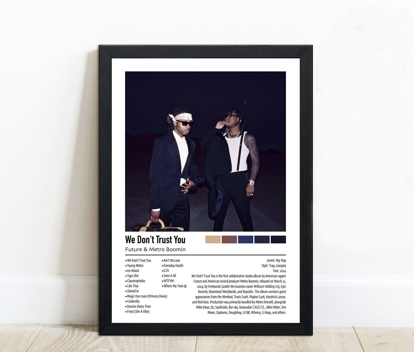 Future & Metro Boomin | We Don't Trust You | Custom Album Cover Poster Print