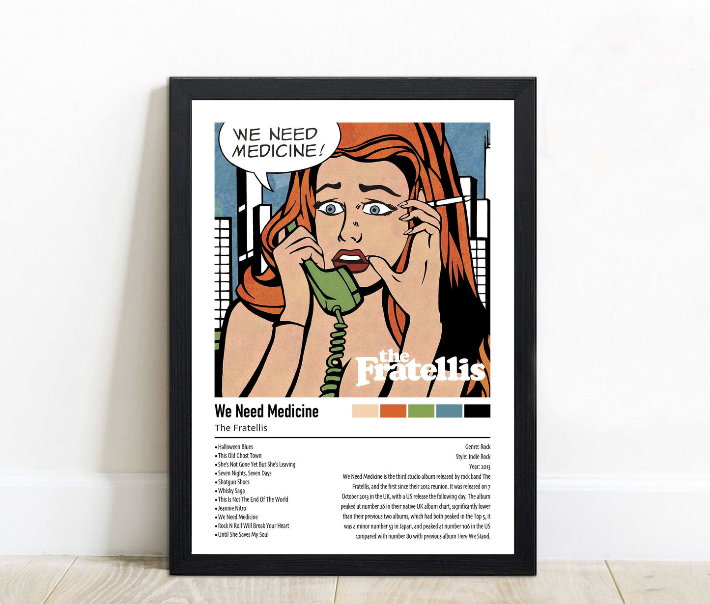 The Fratellis | We Need Medicine | Custom Album Cover Poster Print