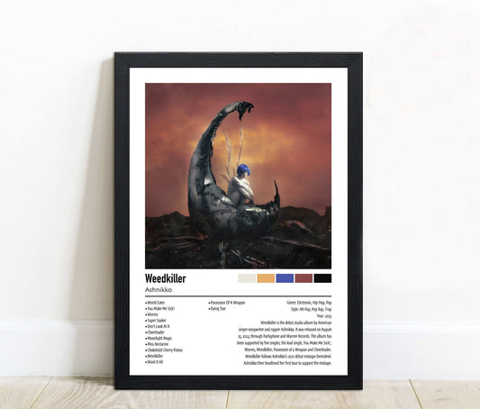 Ashnikko | Weedkiller | Custom Album Cover Poster Print