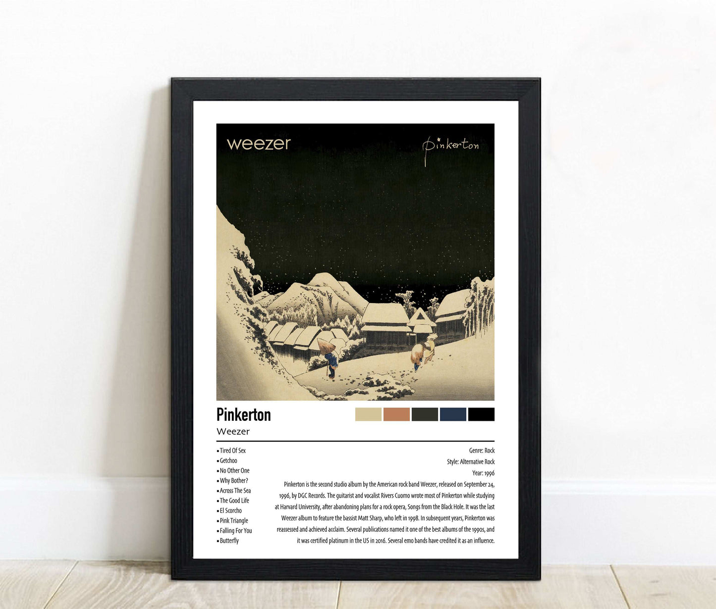 Weezer | Pinkerton | Custom Album Cover Poster Print