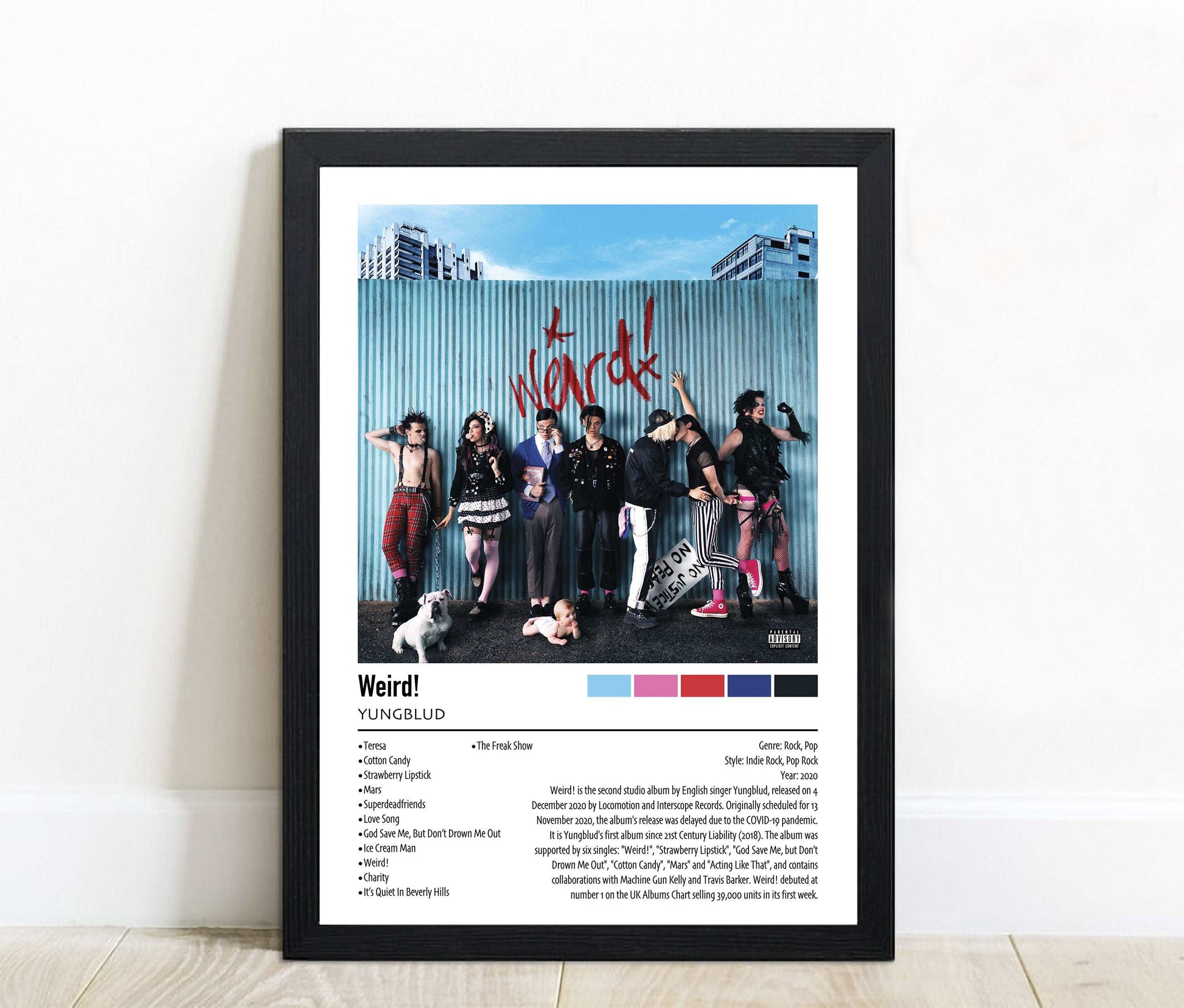 YUNGBLUD | Weird! | Custom Album Cover Poster Print