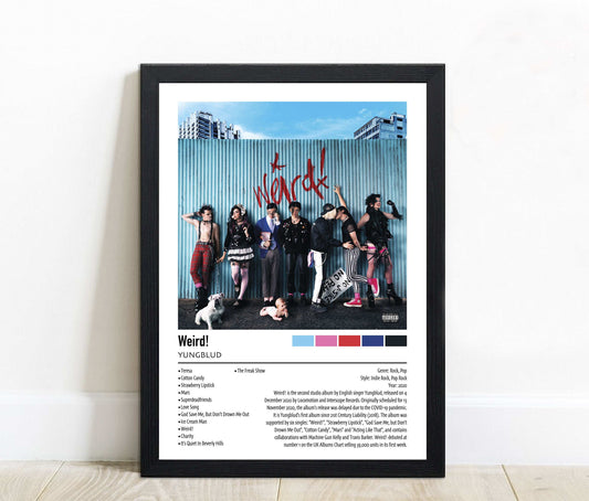YUNGBLUD | Weird! | Custom Album Cover Poster Print