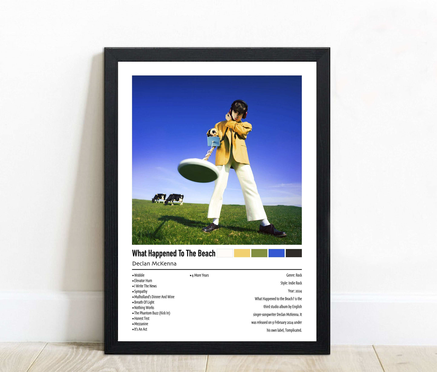 Declan McKenna | What Happened To The Beach | Custom Album Cover Poster Print