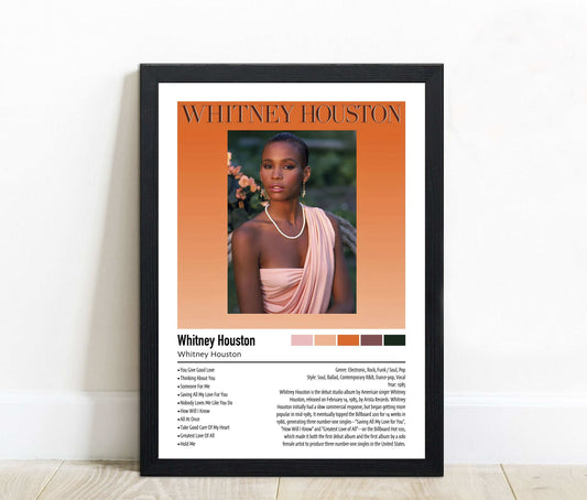 Whitney Houston | Whitney Houston | Custom Album Cover Poster Print