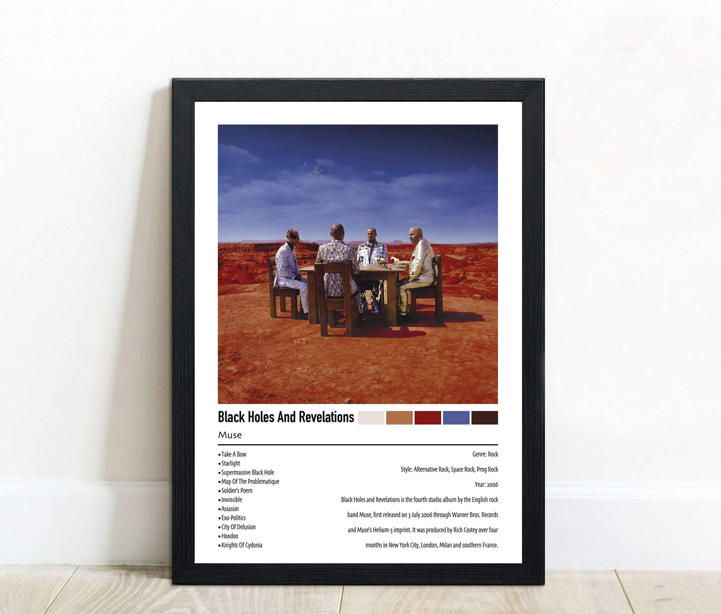 Muse | Black Holes And Revelations | Custom Album Cover Poster Print