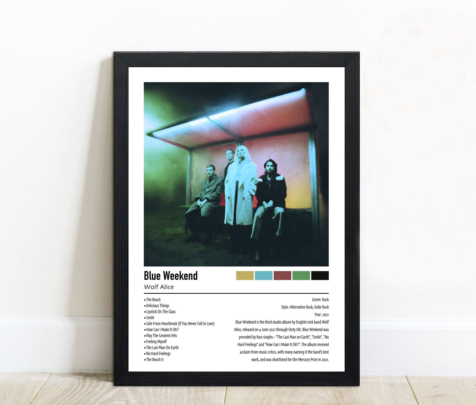 Wolf Alice | Blue Weekend | Custom Album Cover Poster Print