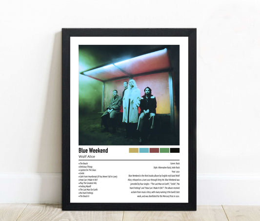 Wolf Alice | Blue Weekend | Custom Album Cover Poster Print