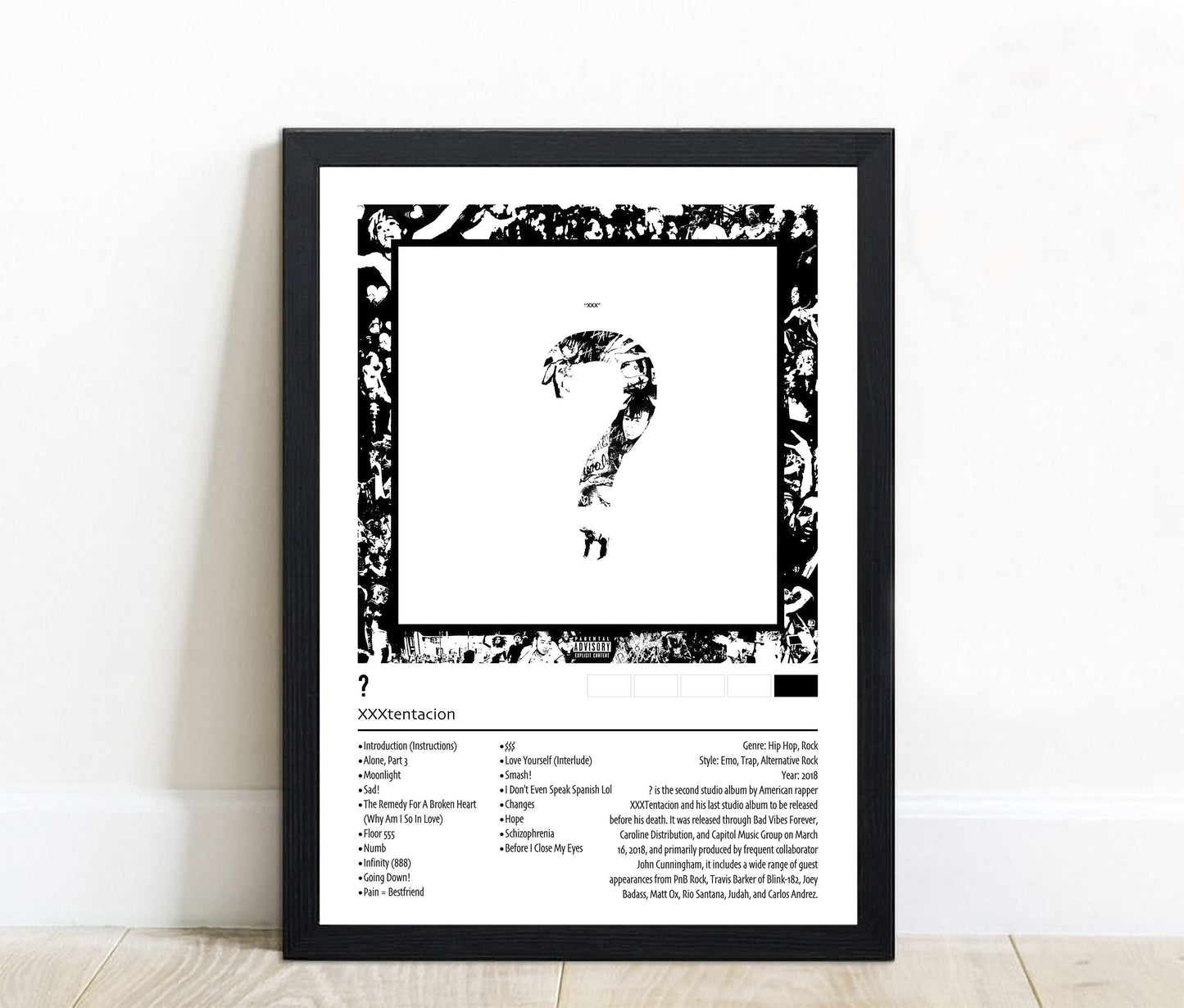 XXXtentacion | ? | Custom Album Cover Poster Print