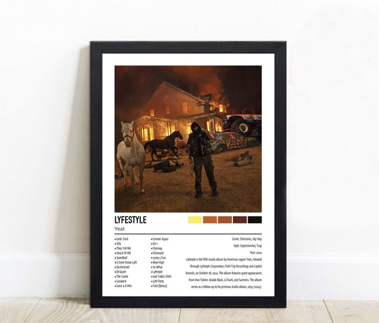 Yeat | LYFESTYLE | Custom Album Cover Poster Print