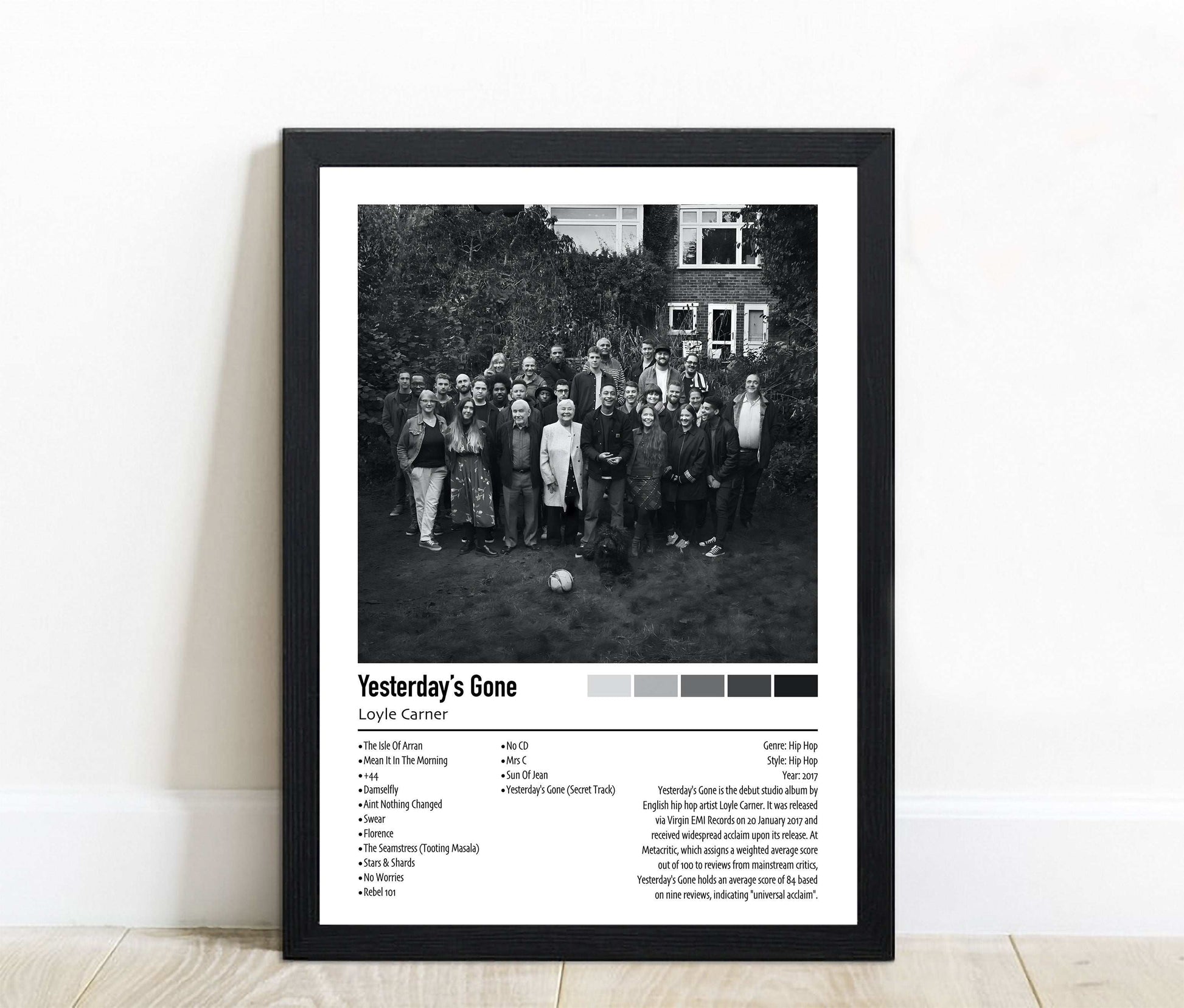 Loyle Carner | Yesterday's Gone | Custom Album Cover Poster Print