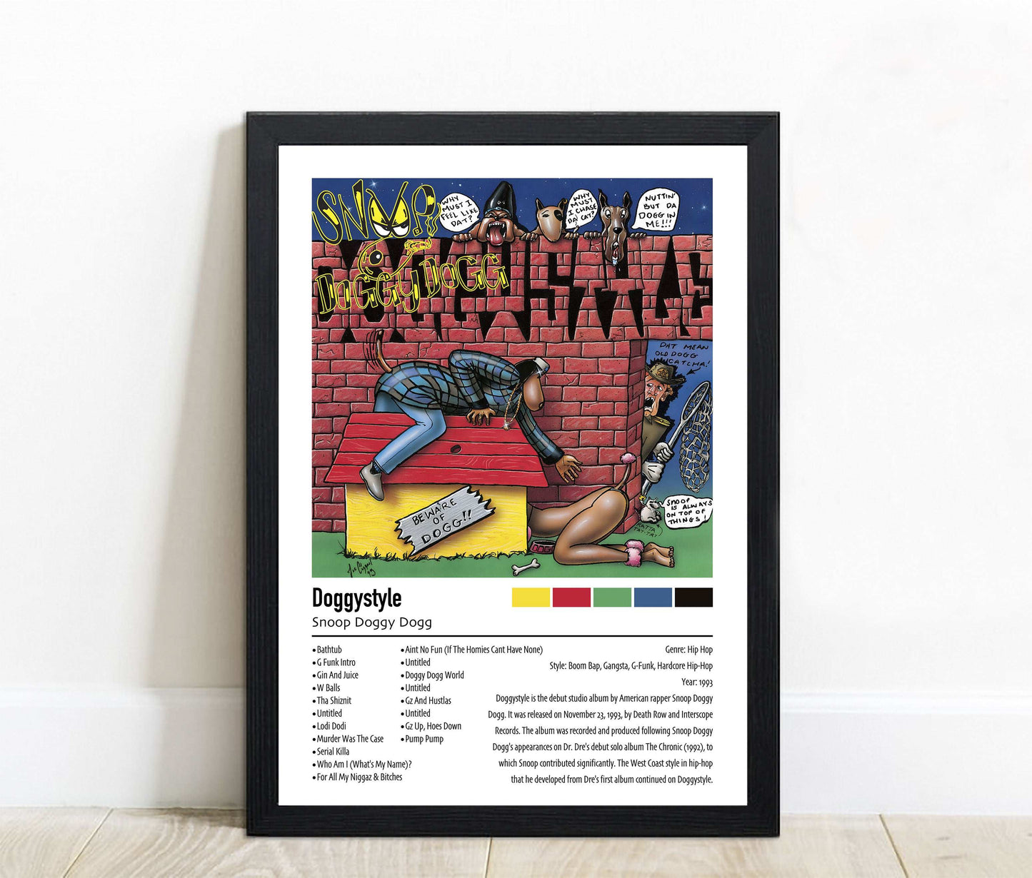 Snoop Doggy Dogg | Doggystyle | Custom Album Cover Poster Print