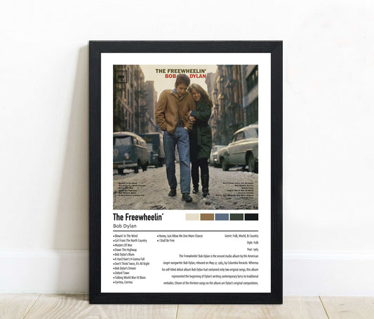 Bob Dylan | The Freewheelin' | Custom Album Cover Poster Print