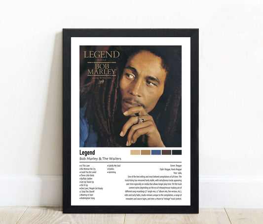 Bob Marley & The Wailers | Legend | Custom Album Cover Poster Print