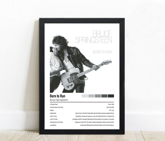 Bruce Springsteen | Born To Run | Custom Album Cover Poster Print