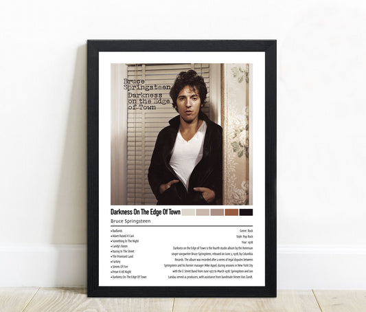Bruce Springsteen | Darkness On The Edge Of Town | Custom Album Cover Poster Print
