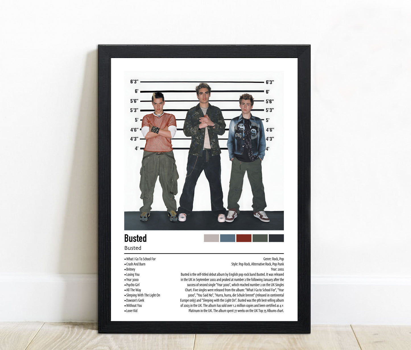 Busted | Busted | Custom Album Cover Poster Print