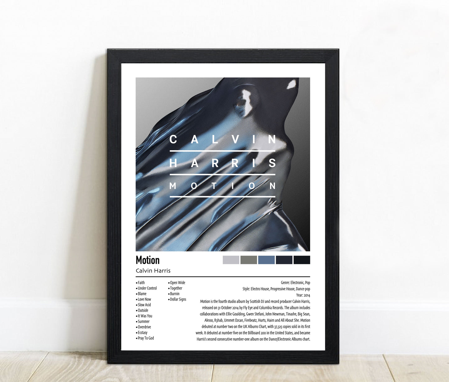 Calvin Harris | Motion | Custom Album Cover Poster Print
