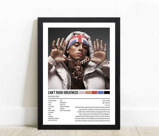Central Cee | Can't Rush Greatness | Custom Album Cover Poster Print