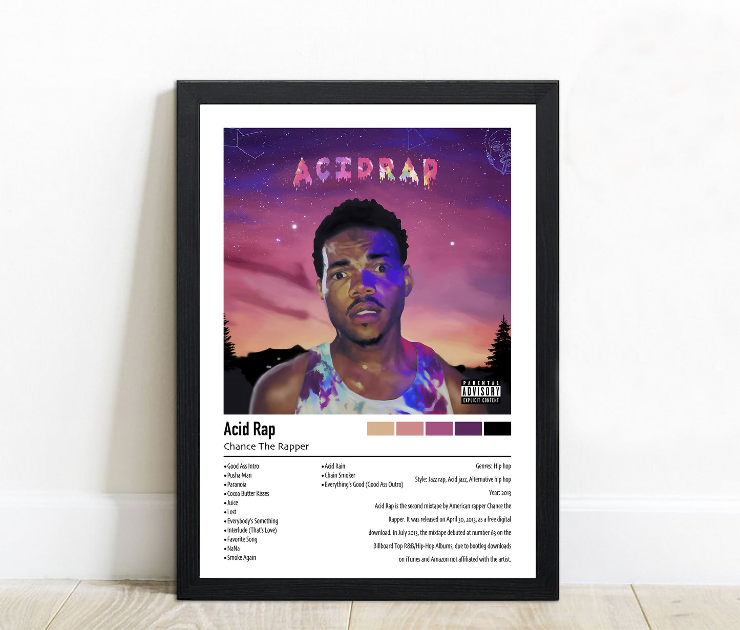 Chance The Rapper | Acid Rap | Custom Album Cover Poster Print