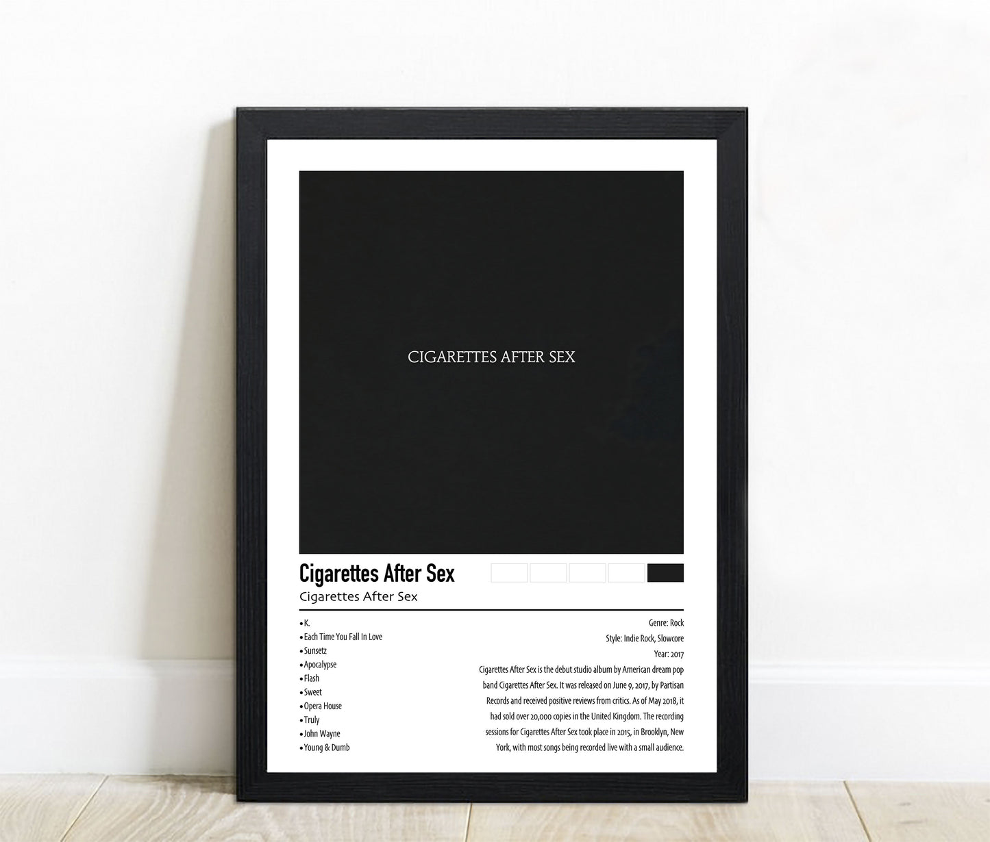 Cigarettes After Sex | Cigarettes After Sex | Custom Album Cover Poster Print