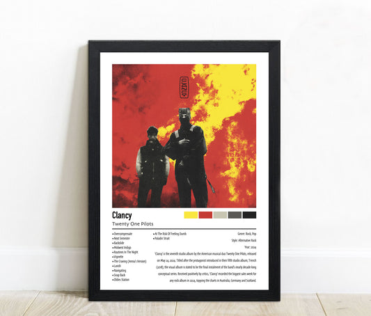 Twenty One Pilots | Clancy | Custom Album Cover Poster Print