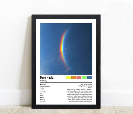 Coldplay | Moon Music | Custom Album Cover Poster Print