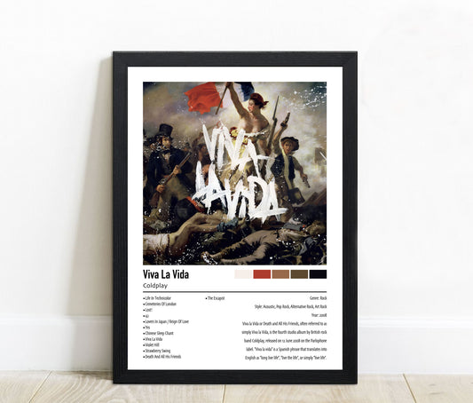 Coldplay | Viva La Vida | Custom Album Cover Poster Print