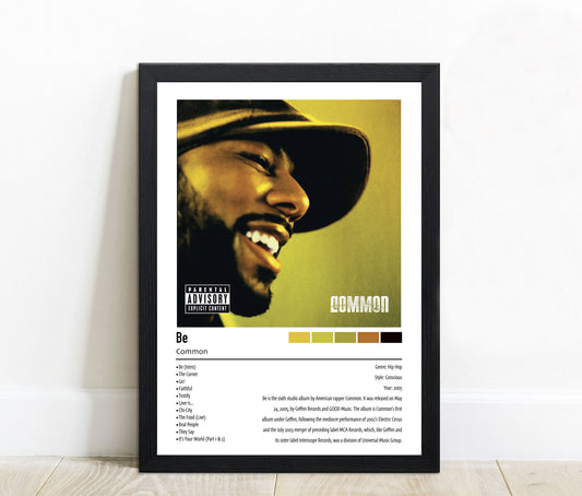 Common | Be | Custom Album Cover Poster Print