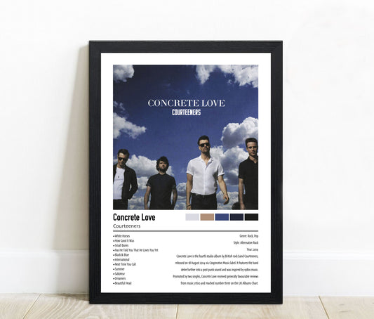 Courteeners | Concrete Love | Custom Album Cover Poster Print