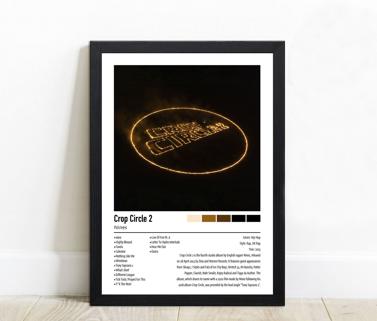 Nines | Crop Circle 2 | Custom Album Cover Poster Print
