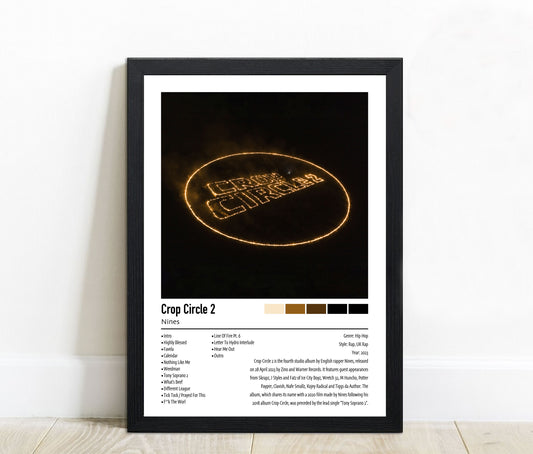 Nines | Crop Circle 2 | Custom Album Cover Poster Print