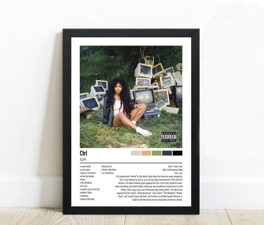 SZA | Ctrl | Custom Album Cover Poster Print
