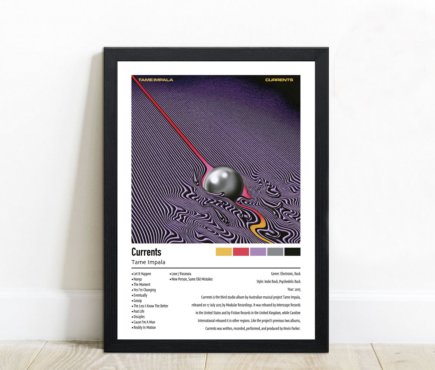 Tame Impala | Currents | Custom Album Cover Poster Print