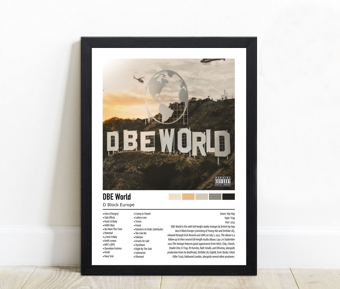 D Block Europe | DBE World | Custom Album Cover Poster Print