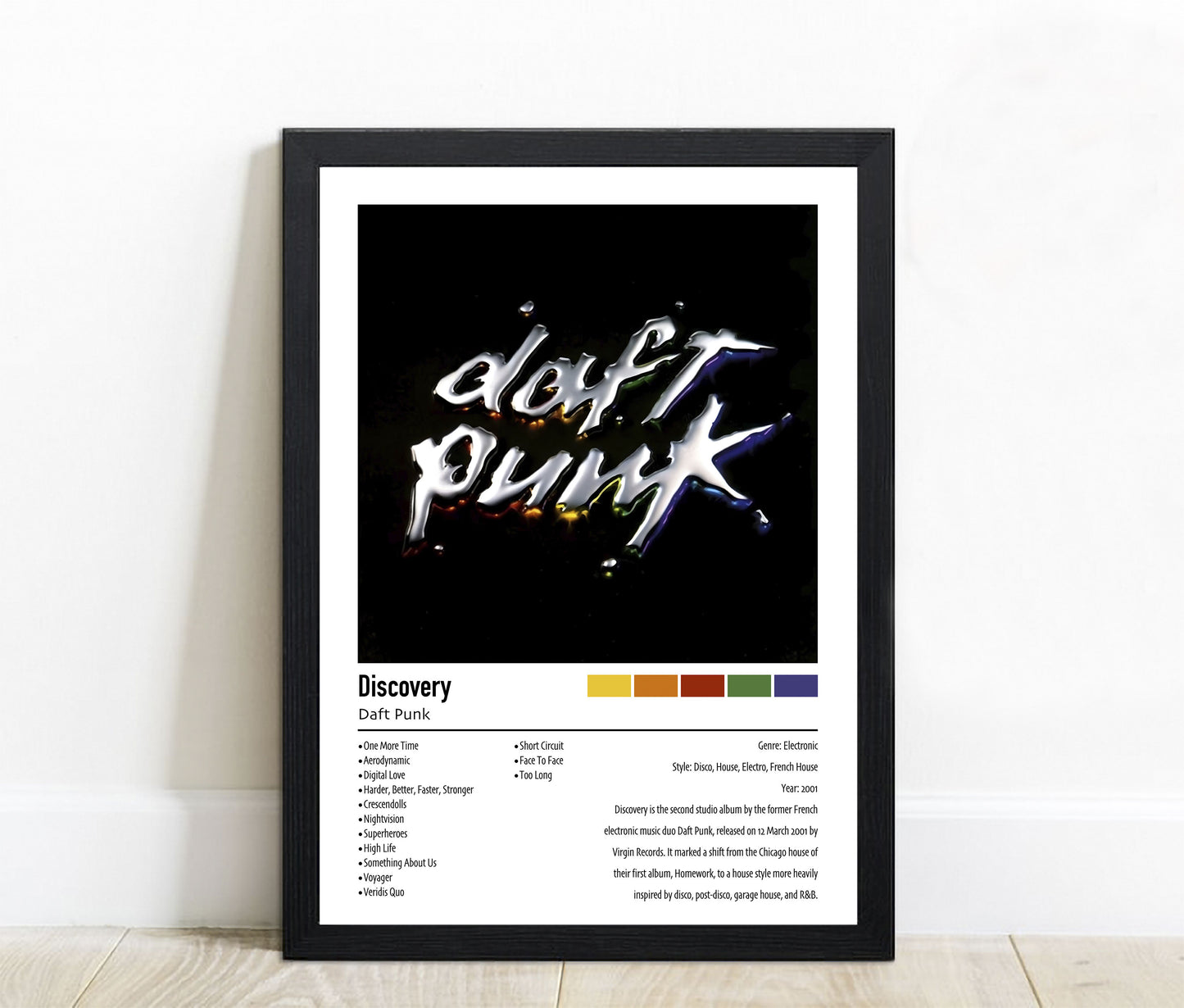 Daft Punk | Discovery | Custom Album Cover Poster Print