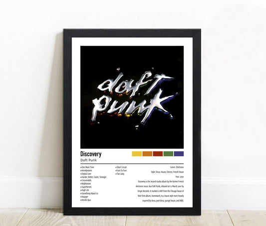 Daft Punk | Discovery | Custom Album Cover Poster Print