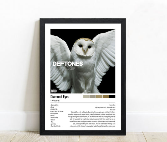 Deftones | Diamond Eyes | Custom Album Cover Poster Print