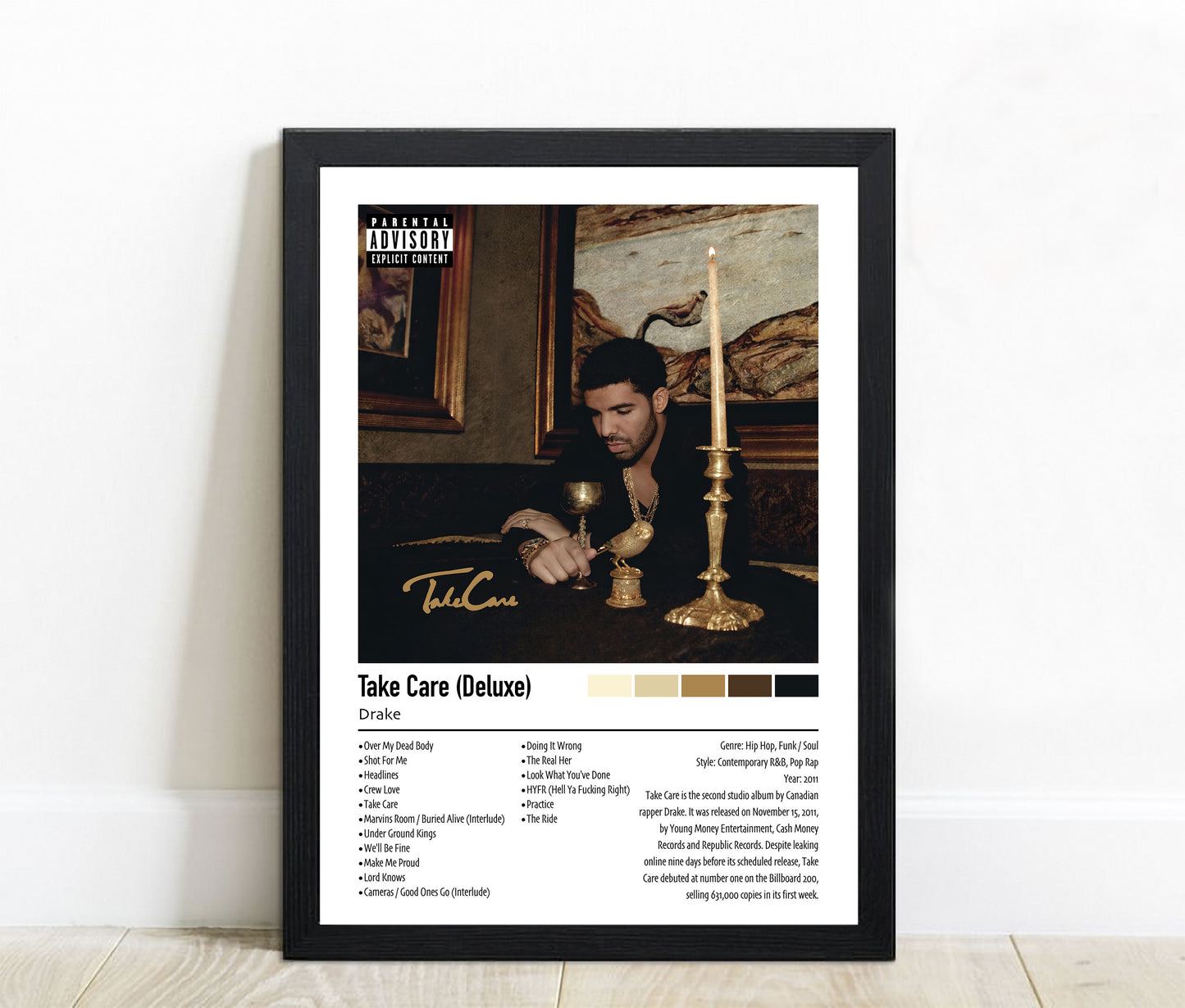 Drake | Take Care (Deluxe) | Custom Album Cover Poster Print
