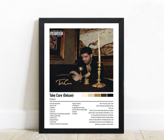Drake | Take Care (Deluxe) | Custom Album Cover Poster Print