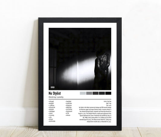 Destroy Lonely | No Stylist | Custom Album Cover Poster Print