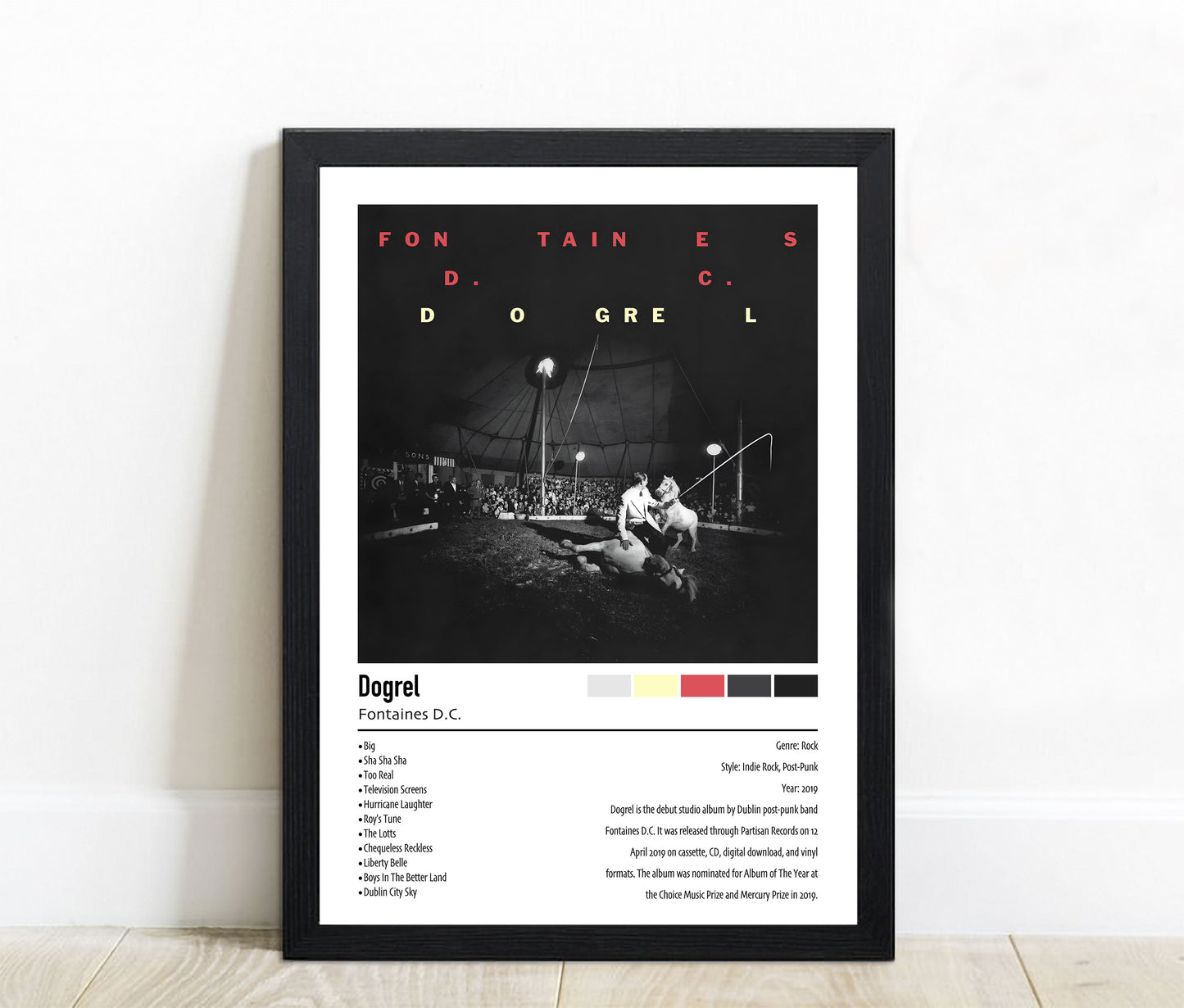 Fontaines D.C. | Dogrel | Custom Album Cover Poster Print