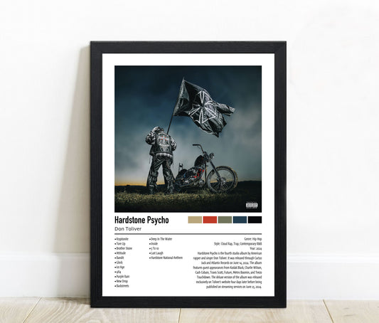Don Toliver | Hardstone Psycho | Custom Album Cover Poster Print