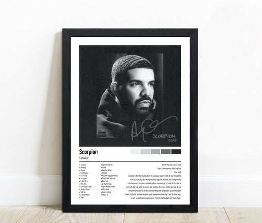 Drake | Scorpion | Custom Album Cover Poster Print