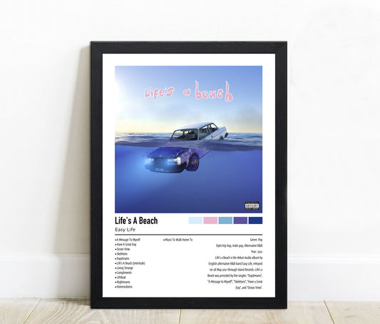 Easy Life | Life's A Beach | Custom Album Cover Poster Print