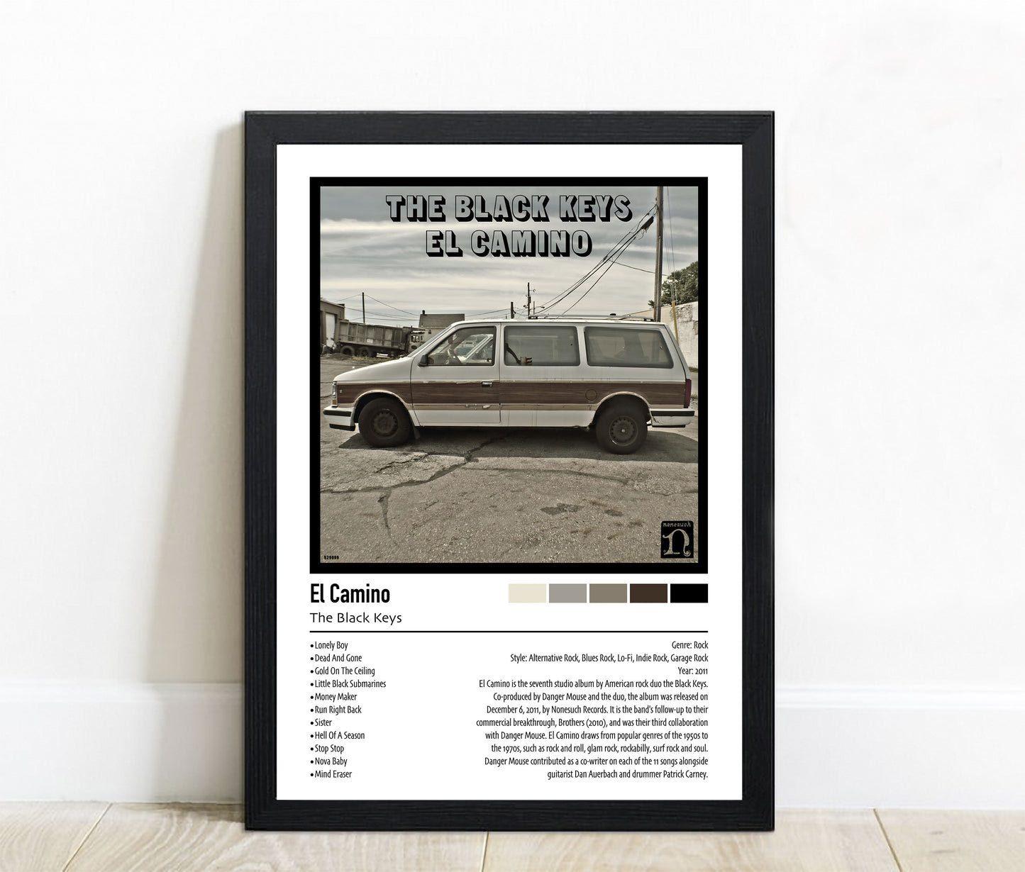 The Black Keys | El Camino | Custom Album Cover Poster Print