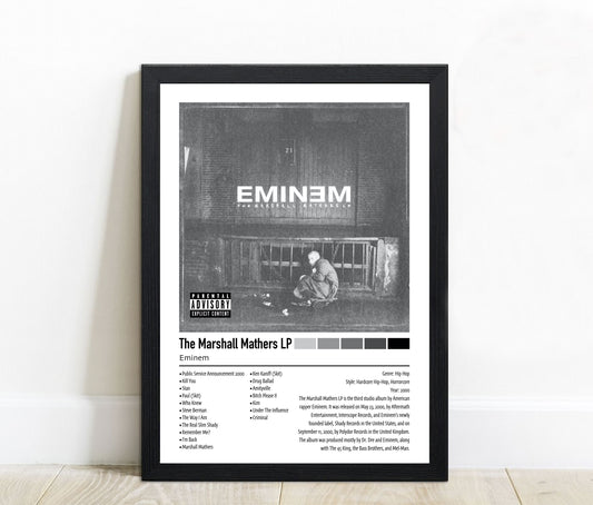 Eminem | The Marshall Mathers LP | Custom Album Cover Poster Print