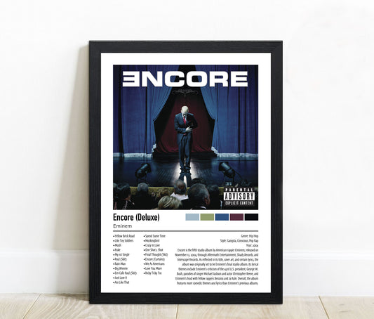 Eminem | Encore (Deluxe) | Custom Album Cover Poster Print